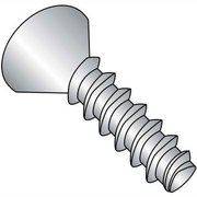 KANEBRIDGE Sheet Metal Screw, #4-20 x 3/8 in, Passivated 18-8 Stainless Steel Flat Head Phillips Drive 0406LPF188